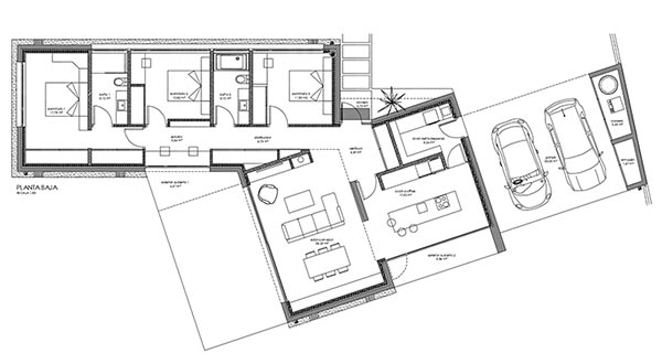 Planta vivienda en Curtis