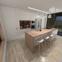 Vivienda en O Val, Narón. Cocina