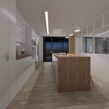 Vivienda en O Val, Narón. Cocina