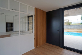 Vivienda en O Val, Narón. Estar-comedor