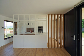 Vivienda en O Val, Narón. Estar-comedor