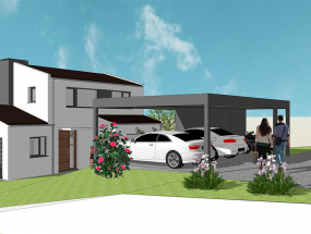 Vista exterior desde el acceso a la parcela