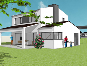 Vista exterior desde la parcela