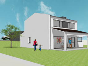 Vista exterior desde la parcela