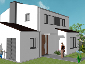 Vista exterior desde del acceso a la vivienda