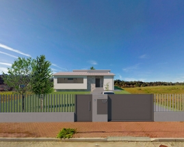 Vivienda en Xarío, Miño. Vista exterior cierre parecela