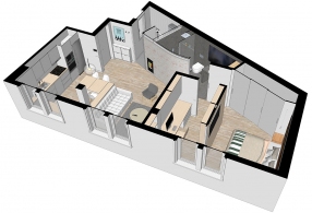 Piso rúa Dr. Fleming, Carballo. Vista aérea