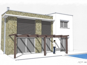 Vivienda en As Patiñas, Oleiros (infografía)