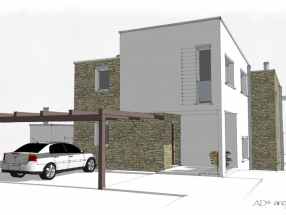 Vivienda en As Patiñas, Oleiros (infografía)