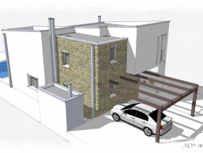 Vivienda en As Patiñas, Oleiros (infografía)