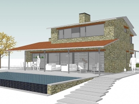 Vivienda unifamiliar Chao da Aldea, finca BC-R, Cabanas