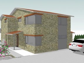 Vivienda unifamiliar Chao da Aldea, finca BC-R, Cabanas