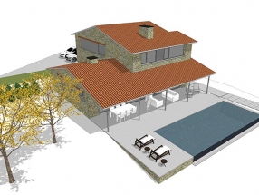 Vivienda unifamiliar Chao da Aldea, finca BC-R, Cabanas