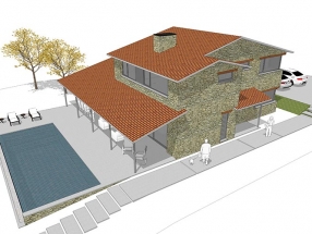 Vivienda unifamiliar Chao da Aldea, finca BC-R, Cabanas