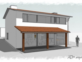 Vivienda en Callobre, Oza dos Ríos (infografía)