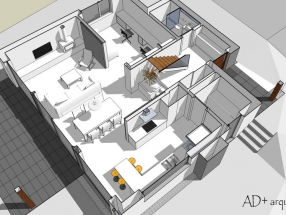 Vivienda en Callobre, Oza dos Ríos (infografía)