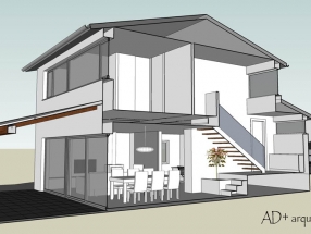 Vivienda en Callobre, Oza dos Ríos (infografía)