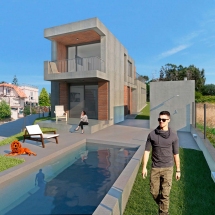 Vivienda en rúa Pardiñeiro, Oleiros