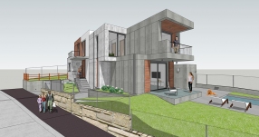 Vivienda en rúa Pardiñeiro, Oleiros