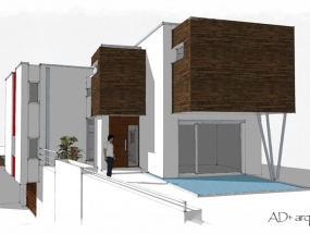 Vivienda en Rúa Fornos, Oleiros (infografía)