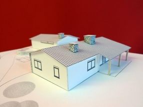 Vivienda en Sarela, Santiago (maqueta)