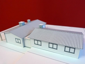 Vivienda en Sarela, Santiago (maqueta)