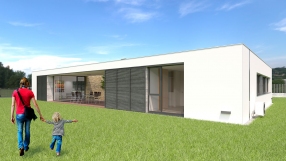 Vivienda Viuxe. Vista exterior Sur