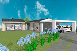 Vivienda en O Abelar, Curtis